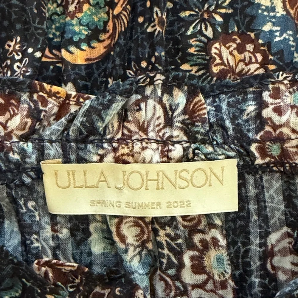 Ulla Johnson Juniper Mini Dress in Twilight Navy Floral milkmaid boho pockets - Picture 13 of 16
